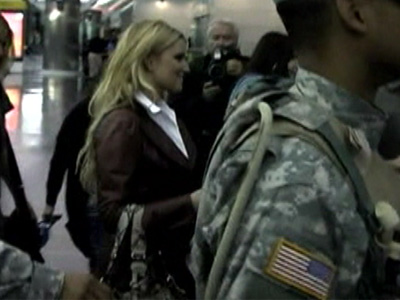 Jessica Simpson gets a heavy duty escort